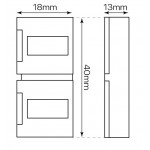 Conector unión para tira LED 230V de 12mm